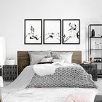 Black and White Prints Set of 3 | Wall Art Prints