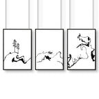 Black and White Prints Set of 3 | Wall Art Prints