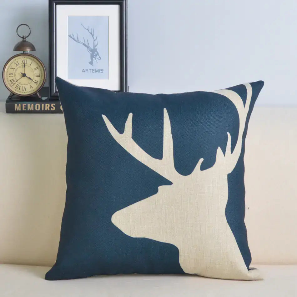 Scandinavian Animal Cushion Covers – Nordic Linen Decor